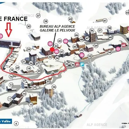 Le France - 3/4 P - Le France - 538fr - Plagne Centre Mae-8834 * 라 플라뉴