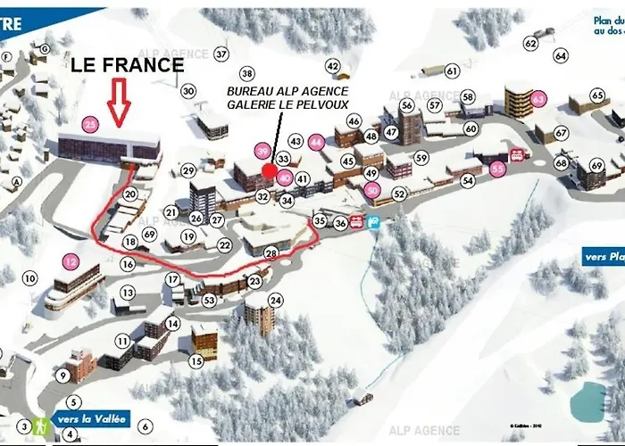 Le France - 3/4 P - Le France - 538fr - Plagne Centre Mae-8834 * 라 플라뉴